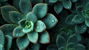 带露多肉 清新绿意小世界