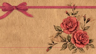 复古风玫瑰装饰背景图