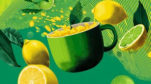 青杯盛金果 柠檬伴绿意