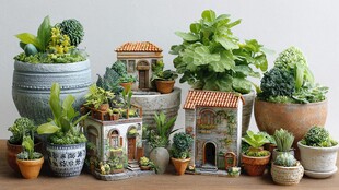 精致盆栽小景 尽显园艺之美