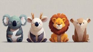 可爱动物们的温馨同框时刻