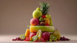 创意水果堆叠造型艺术