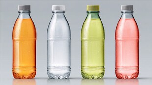 多彩饮料瓶展示