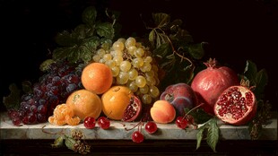 古典风静物水果艺术摆拍