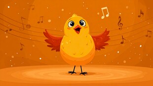 小黄鸡欢快歌唱