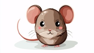 可爱卡通小老鼠形象