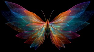 梦幻炫彩蝴蝶 绽独特之美