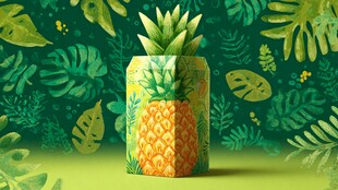 折纸菠萝 热带风情小创意