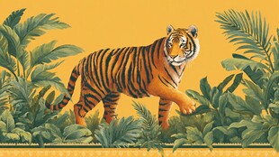 丛林中的斑斓猛虎