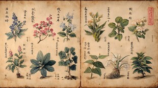 古籍中的精美花卉植物图