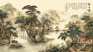 中式山水间的雅致景致