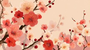 春日繁花盛放的美好景致