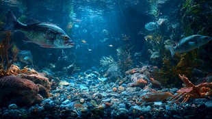 海底奇幻鱼群景观