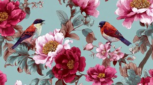 花鸟绘景 中式典雅风情