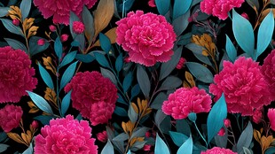 绚丽花卉图案 尽显自然之美