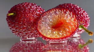 晶莹荔枝 甜蜜多汁的鲜果