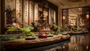 中式雅致茶室景观陈设