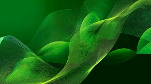 梦幻绿色动感线条背景图