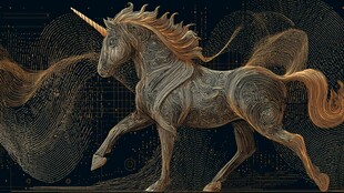 机械独角兽的奇幻动态之美