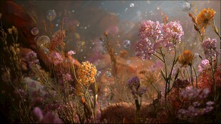 海底梦幻花卉景观