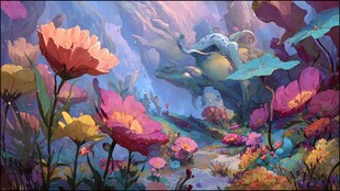 梦幻花卉奇幻世界