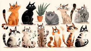 可爱猫咪大集合