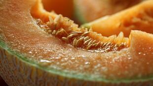 香甜哈密瓜内部特写