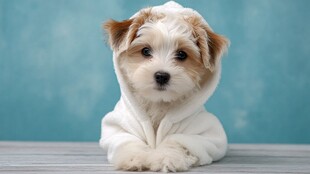 穿小卫衣的可爱小狗