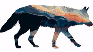 幻彩狼影 自然与野性的融合