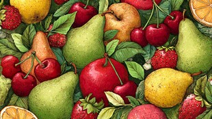 缤纷水果插画 满满自然气息