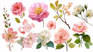 缤纷花卉素材集合