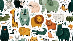 可爱卡通动物大集合