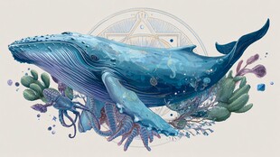 梦幻蓝鲸与海底奇妙生物