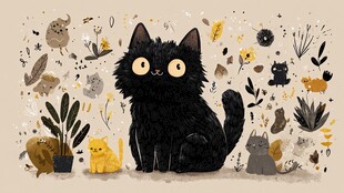 黑猫与伙伴们的奇幻世界