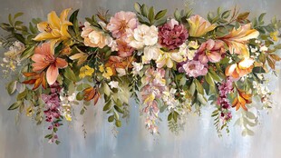 缤纷花卉装饰艺术作品