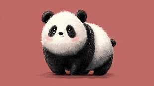可爱萌趣小熊猫