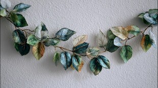 手工绿叶装饰挂饰