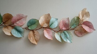 多彩仿真树叶装饰枝条