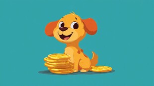 小狗伴金币 萌趣好财运