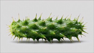 带刺的绿色奇异植物