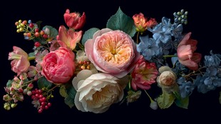 缤纷花卉组合 尽显自然之美