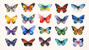 多彩蝴蝶大集合