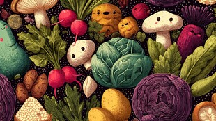 可爱卡通蔬菜大集合