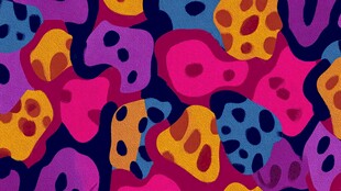 多彩抽象几何图案背景