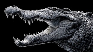 咆哮鳄鱼 野性力量的展现