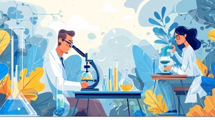 实验室里的科研工作者