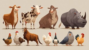 可爱农场动物大集合