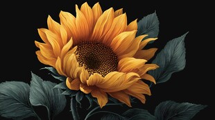 灿烂向日葵绽放独特魅力