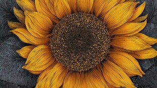 灿烂向日葵特写