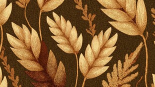 复古风植物叶片图案纹理